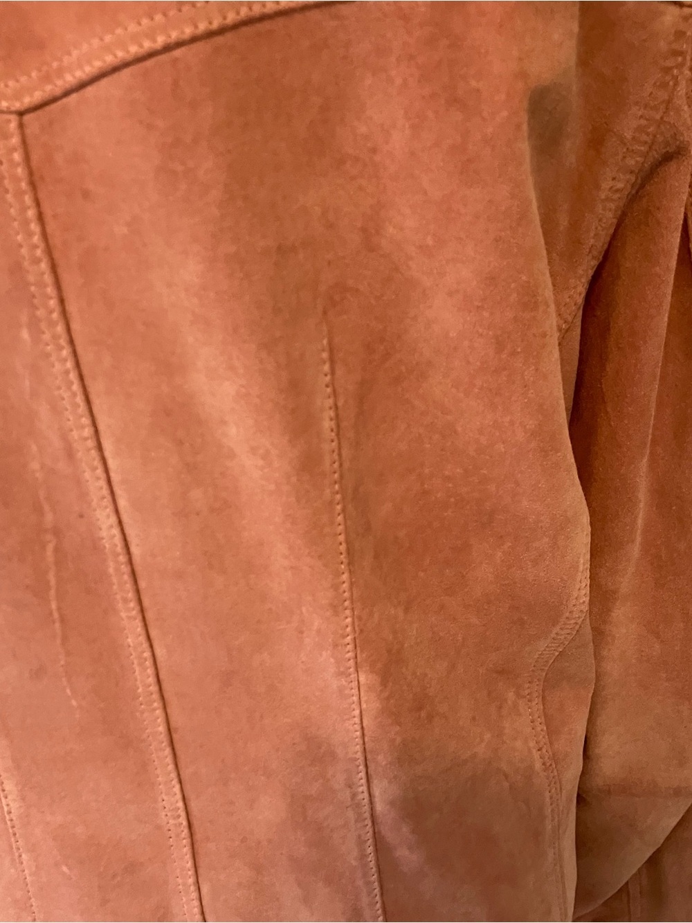 April Cornell Trading Women’s Leather Blazer Jacket Pink Sz. L Lined Western - Picture 8 of 12